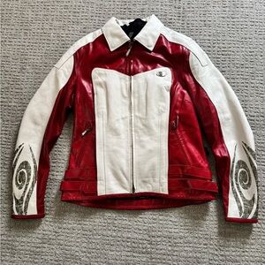 Hein Gericke Women’s Riding Leather Coat Size 10 (medium)